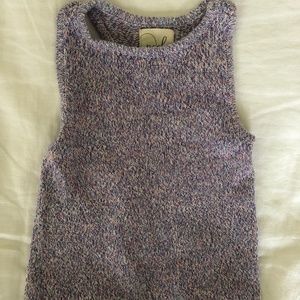 Peek Knitted vest lavender pink blue 4-5yo